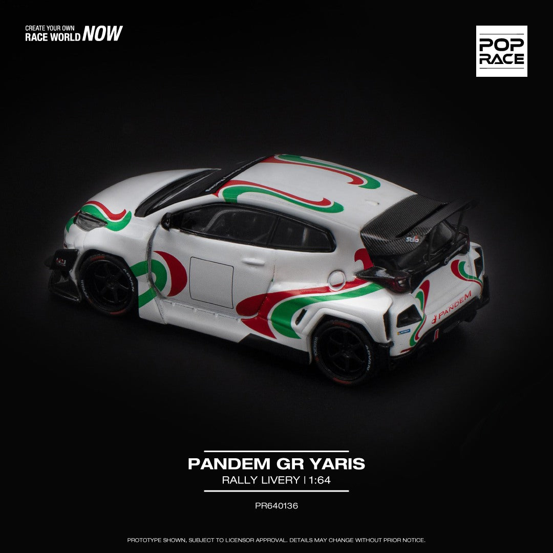 Pandem GR Yaris, Rally Livery, White/Green/Red