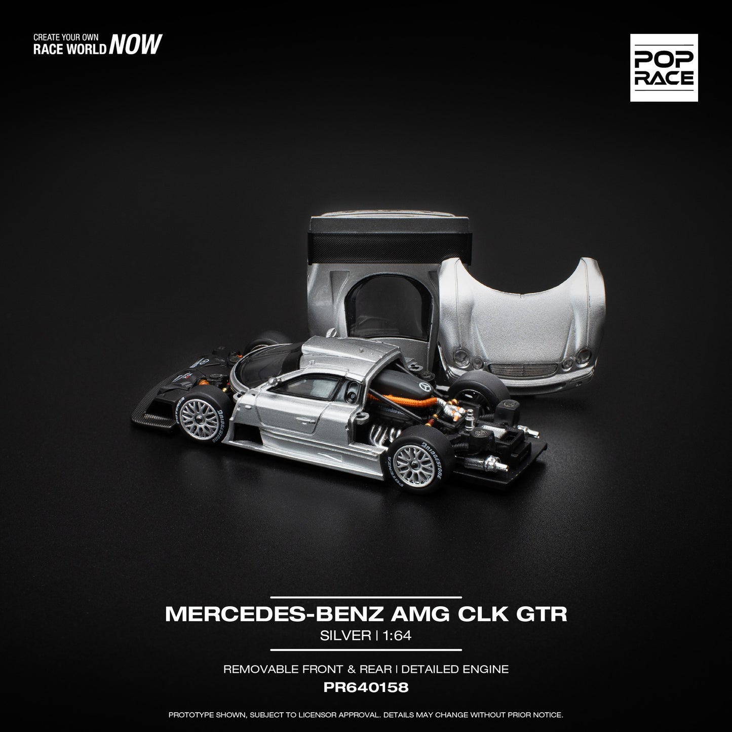 Mercedes-Benz AMG CLK GTR, Silver