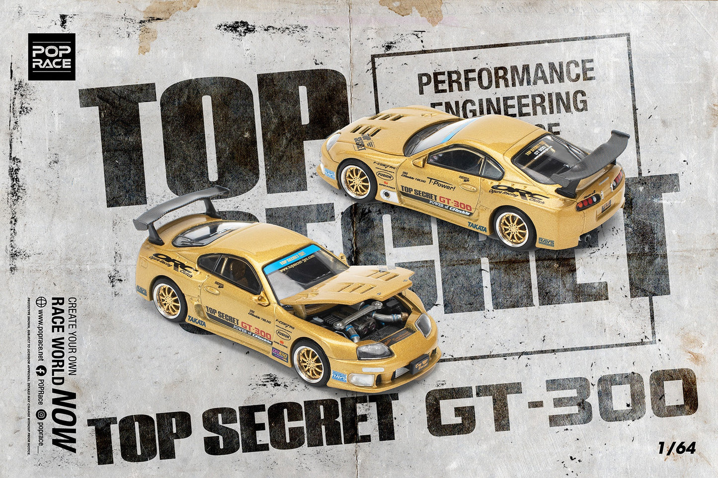 Top Secret GT300 Supra, Gold