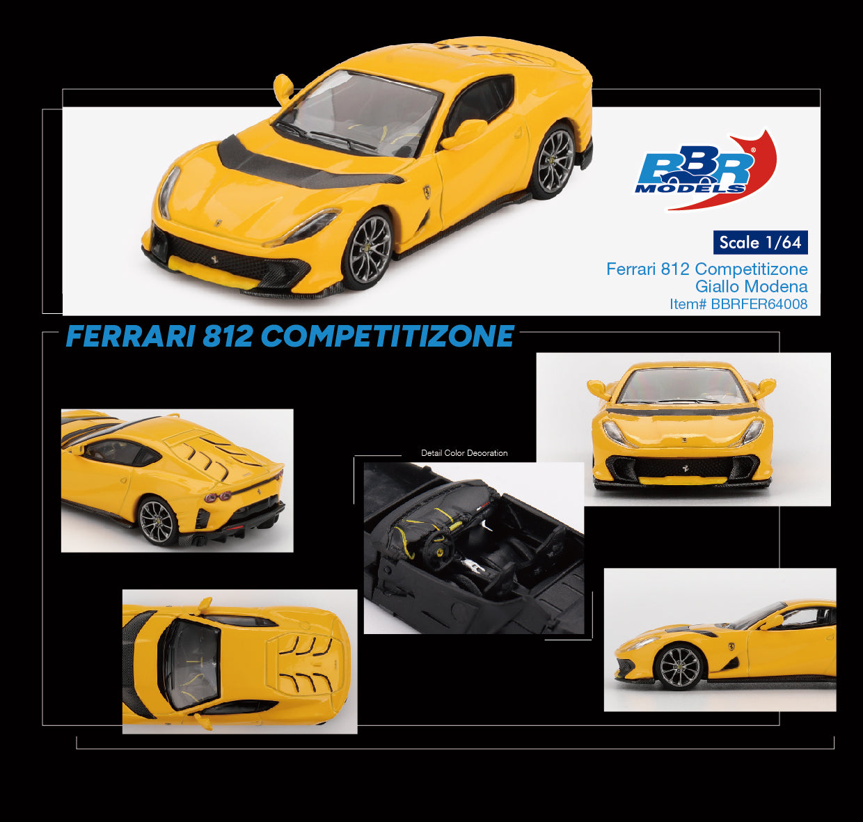 Ferrari 812 Giallo Modena Competizione 2021
