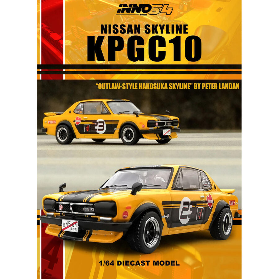 Nissan Skyline 2000 GT-R (KPGC110) - yellow, black