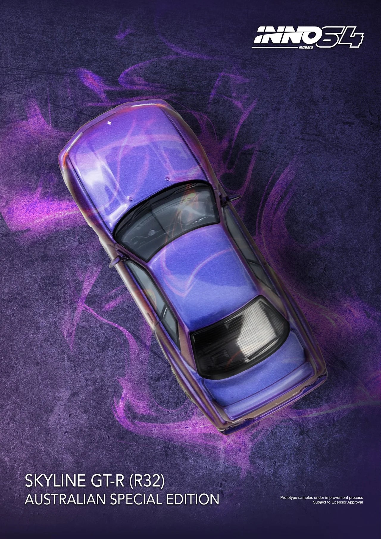 ELŐRENDELÉS - #IN64-R32-MP - Nissan Skyline GT-R (R32) Australian Special Edition (Midnight Purple)