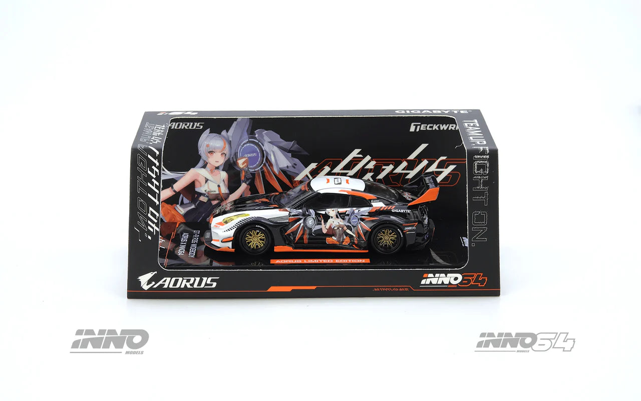 ELŐRENDELÉS - #IN64-R35LB-AORUS - Nissan GT-R R35 WIDEBODY AORUS X INNO64 (Event Exclusive)