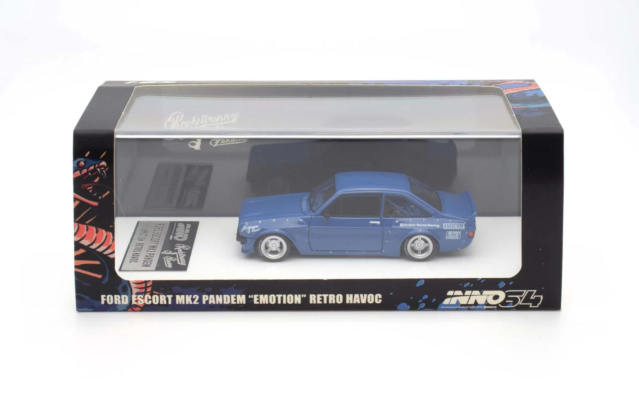 ELŐRENDELÉS - #IN64R-MK2P-BLUE - Ford Escort MK2 Pandem "Emotion" Retro Havoc (Blue)