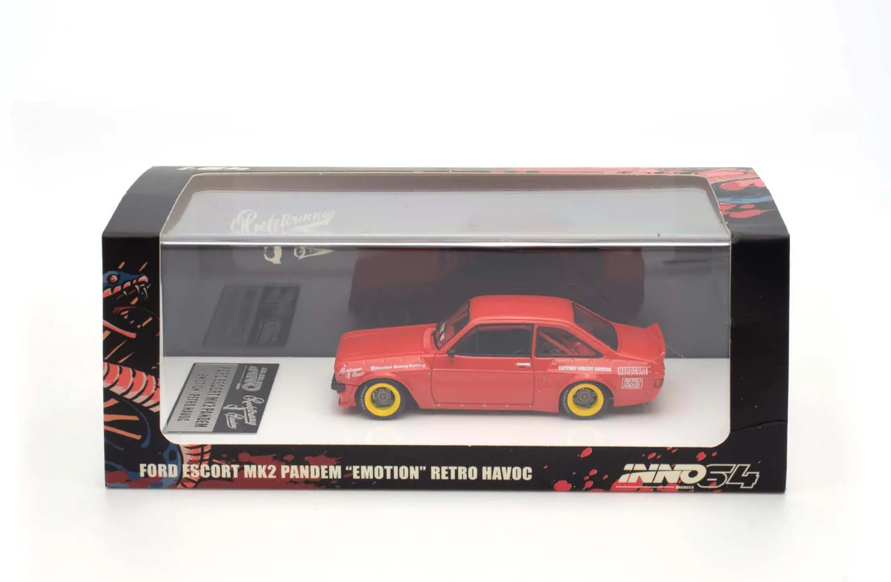 ELŐRENDELÉS - #IN64R-MK2P-RED - Ford Escort MK2 Pandem "Emotion" Retro Havoc (Red)