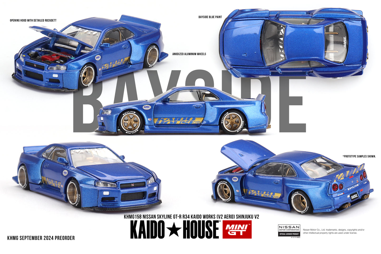 #KHMG158 - Nissan Skyline GT-R (R34) Kaido Works (V2 Aero) Shinjuku V2 1999