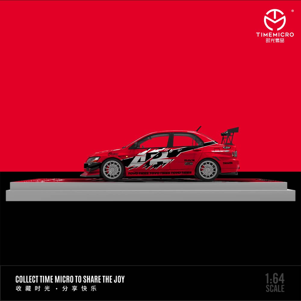 Time Micro - Lancer Evolution EVO IX Piros Figurával