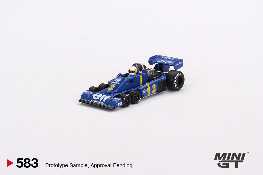#583 - 1976 Tyrell P34 6-wheeler #3 Jody Scheckter Winner Swedish GP (Blue/Yellow)