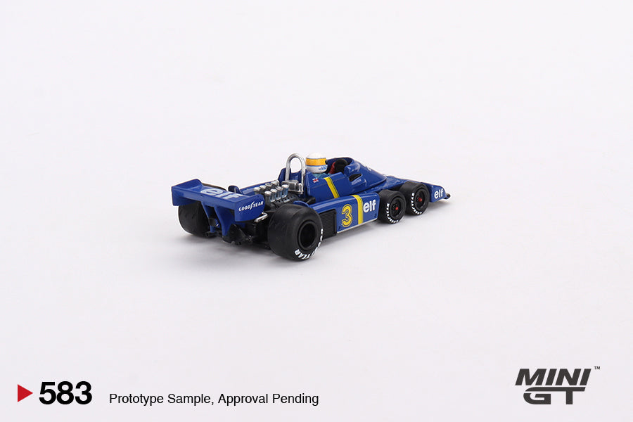 #583 - 1976 Tyrell P34 6-wheeler #3 Jody Scheckter Winner Swedish GP (Blue/Yellow)