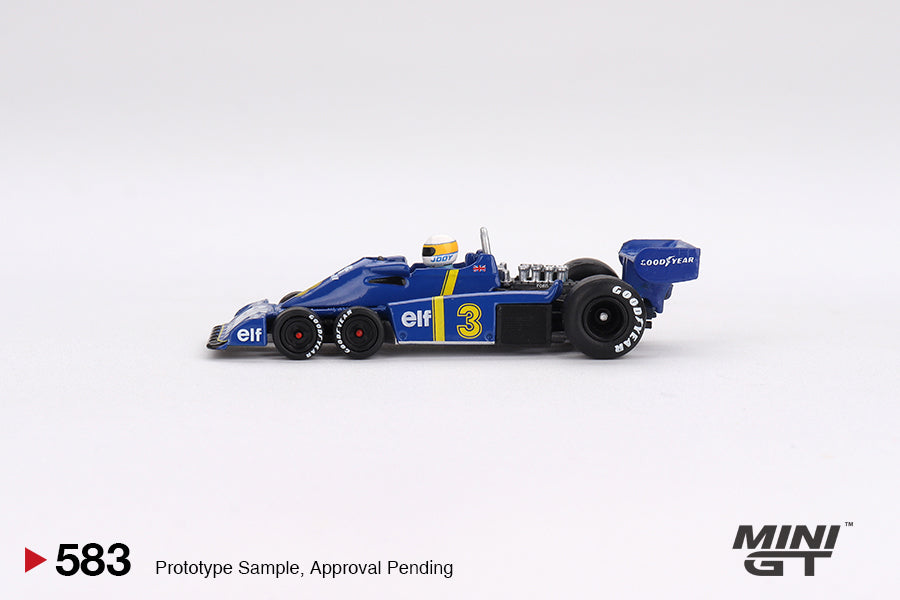 #583 - 1976 Tyrell P34 6-wheeler #3 Jody Scheckter Winner Swedish GP (Blue/Yellow)