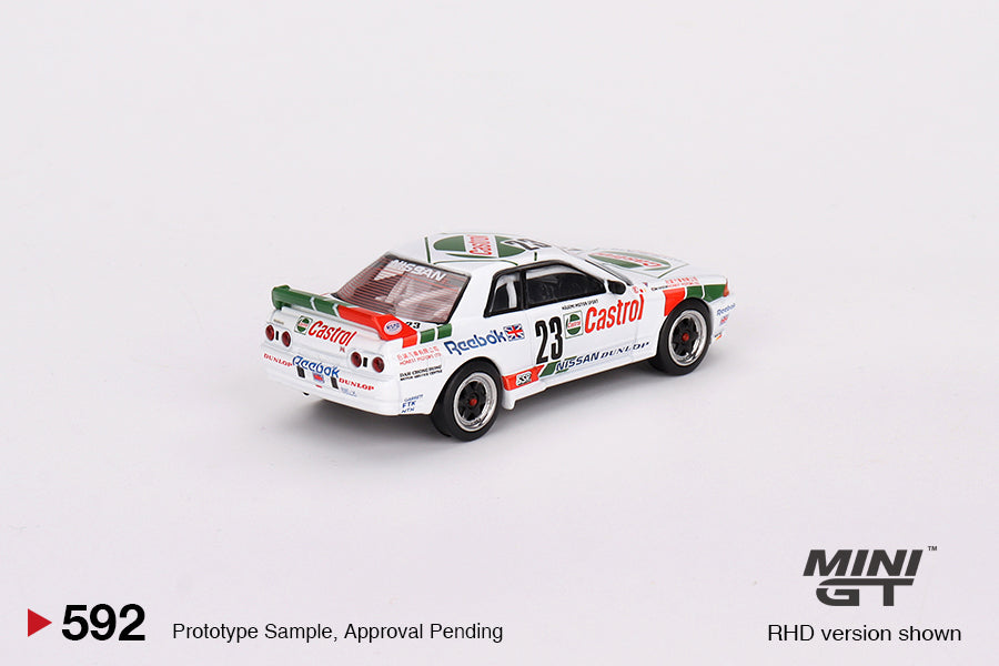 #592 - 1990 Nissan Skyline GT-R (R32) GR.A #23 Winner Macau Guia Race (White/Red)