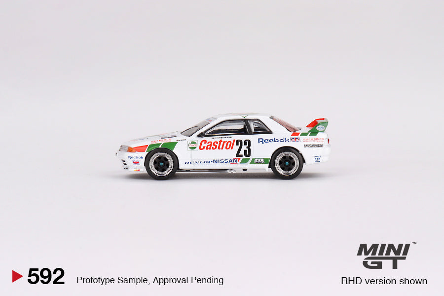 #592 - 1990 Nissan Skyline GT-R (R32) GR.A #23 Winner Macau Guia Race (White/Red)