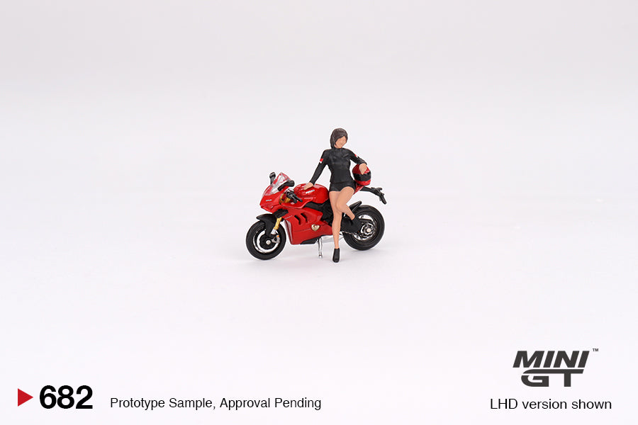 #682 - Ducati Panigale V4 S with Ducati Girl (Red/Black)