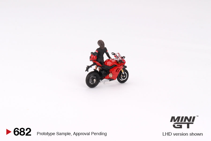 #682 - Ducati Panigale V4 S with Ducati Girl (Red/Black)