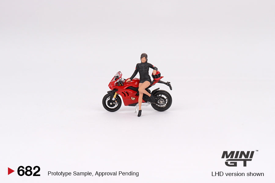 #682 - Ducati Panigale V4 S with Ducati Girl (Red/Black)