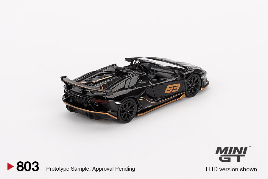 #803 - Lamborghini Aventador SVJ 63 Roadster Nero Aldebaran 2023