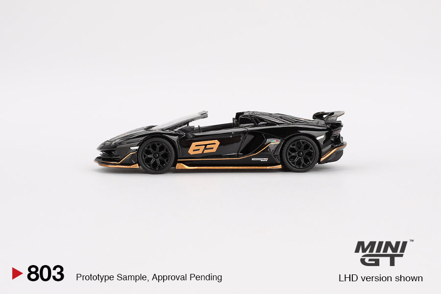 #803 - Lamborghini Aventador SVJ 63 Roadster Nero Aldebaran 2023