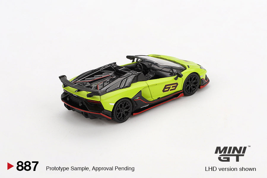 #887 - Lamborghini Aventador SVJ 63 Roadster Verde Shock 2022
