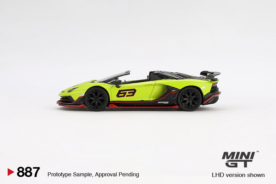 #887 - Lamborghini Aventador SVJ 63 Roadster Verde Shock 2022