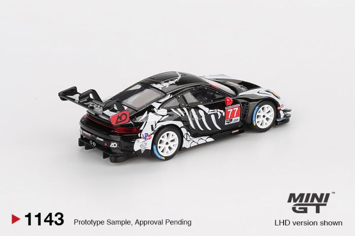 ELŐRENDELÉS - #MGT01143-L - Porsche 911 GT3 R #77 GTD PRO AO Racing 2024 IMSA Petit Le Mans Skeleton Rexy