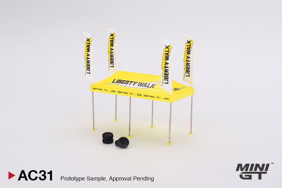 #AC31 - LB Racing Paddock Service Tent set (Yellow/Black)