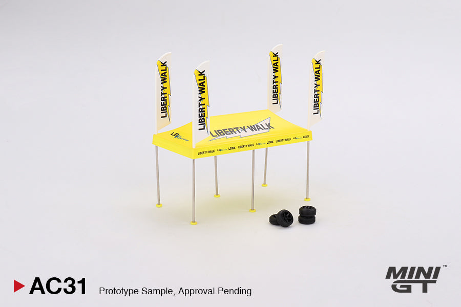 #AC31 - LB Racing Paddock Service Tent set (Yellow/Black)