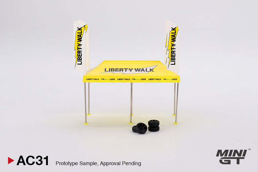#AC31 - LB Racing Paddock Service Tent set (Yellow/Black)