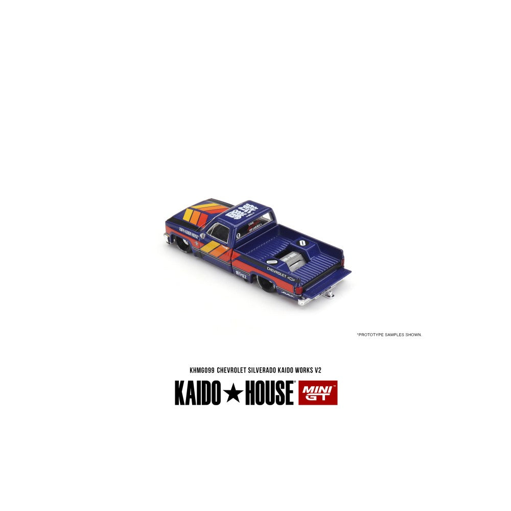 #KHMG099 - Chevrolet Silverado Kaido Works (Blue with Flames)