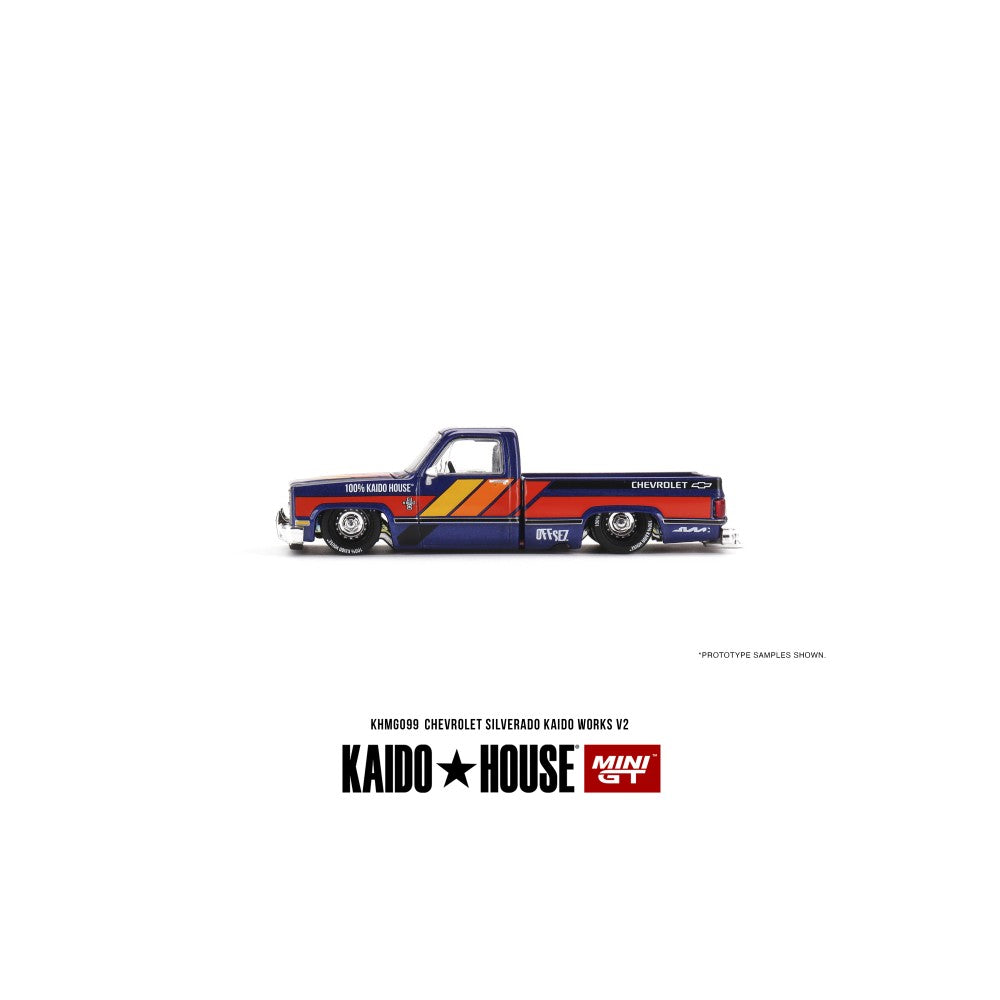 #KHMG099 - Chevrolet Silverado Kaido Works (Blue with Flames)