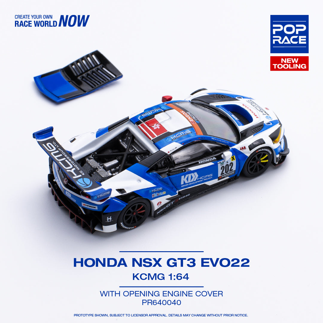 Honda NSX GT3 Evo22 KCMG - white/blue/black