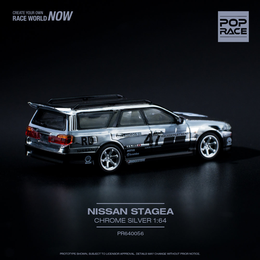 Nissan Stagea - chrome silver