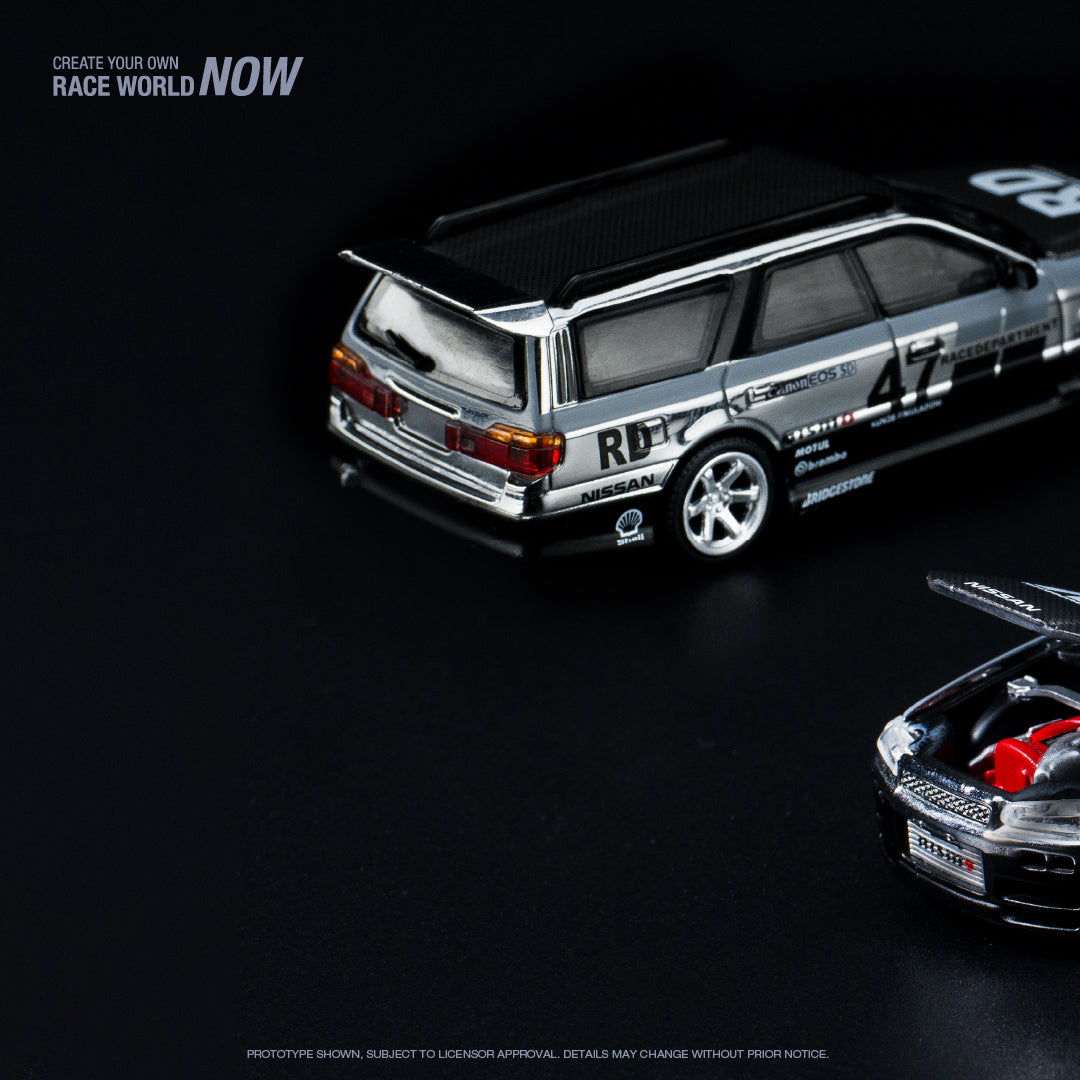 Nissan Stagea - chrome silver