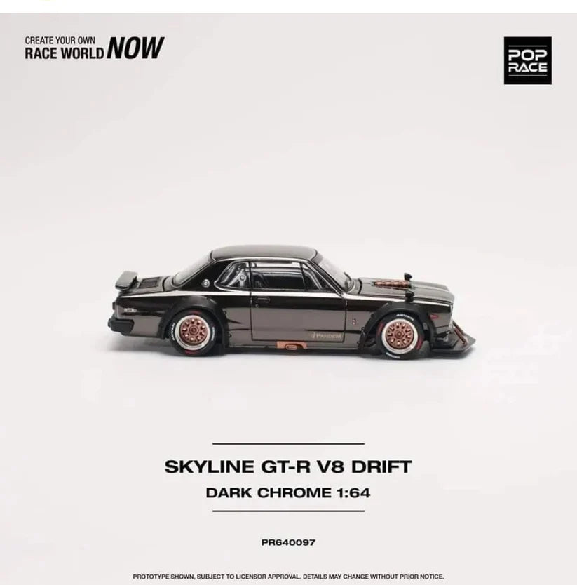 Nissan Skyline GT-R V8 Drift *Hakusaka* (Dark Chrome)