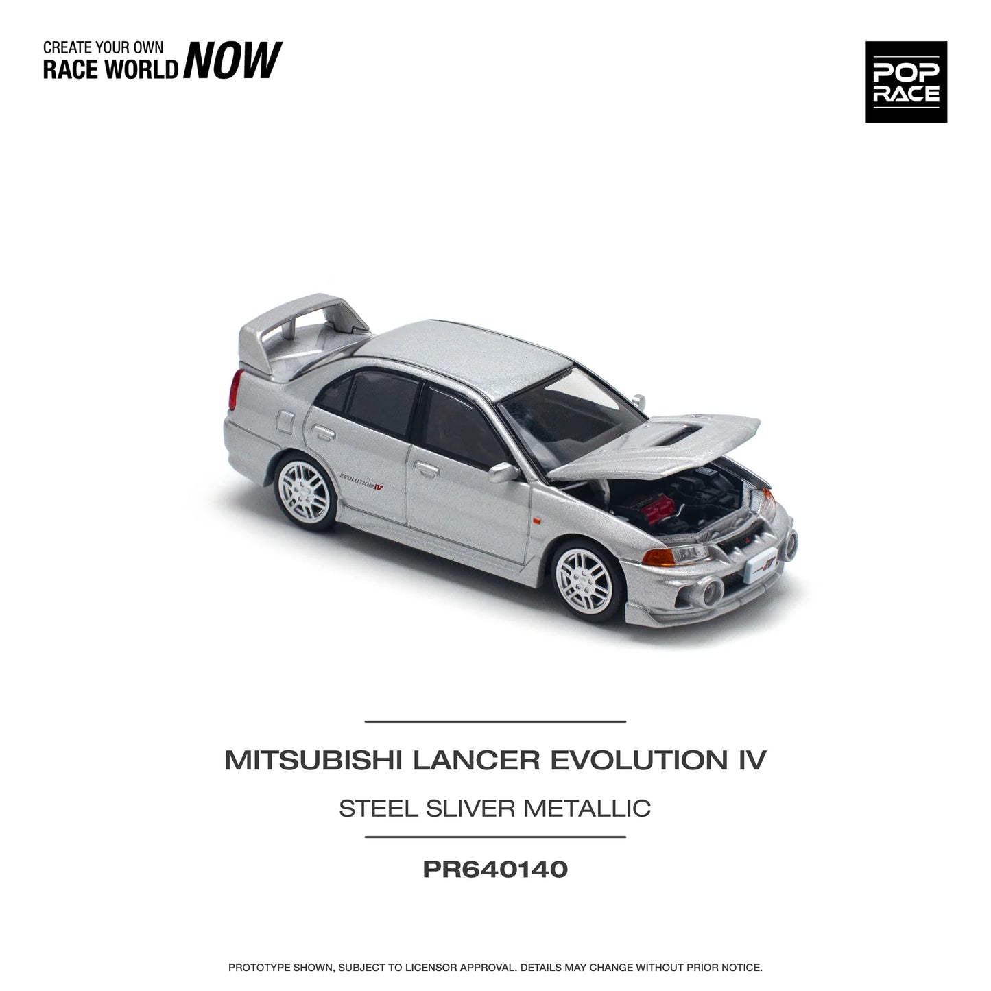 Mitsubishi Lancer Evolution IV (Steel Silver)