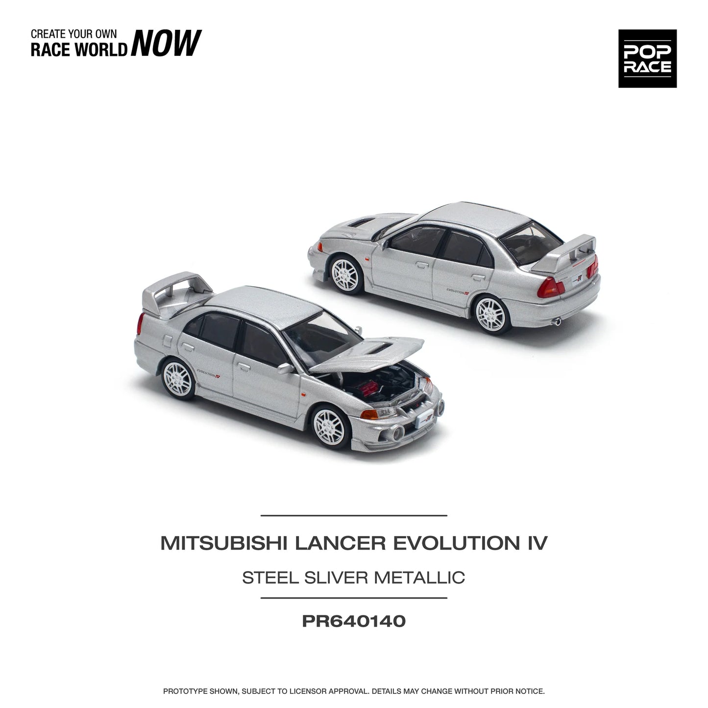Mitsubishi Lancer Evolution IV (Steel Silver)