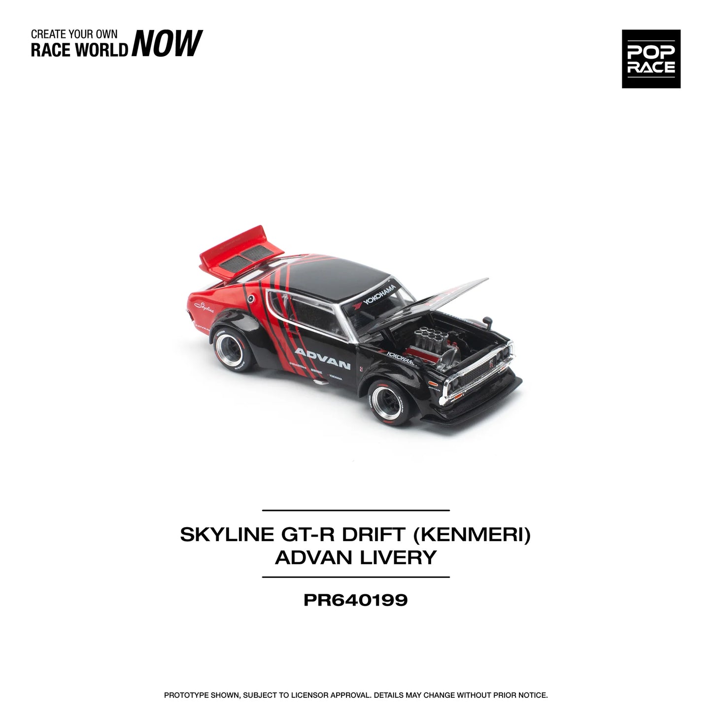 Nissan Skyline GT-R Drift Kenmeri (Advan Livery - Red/Black)