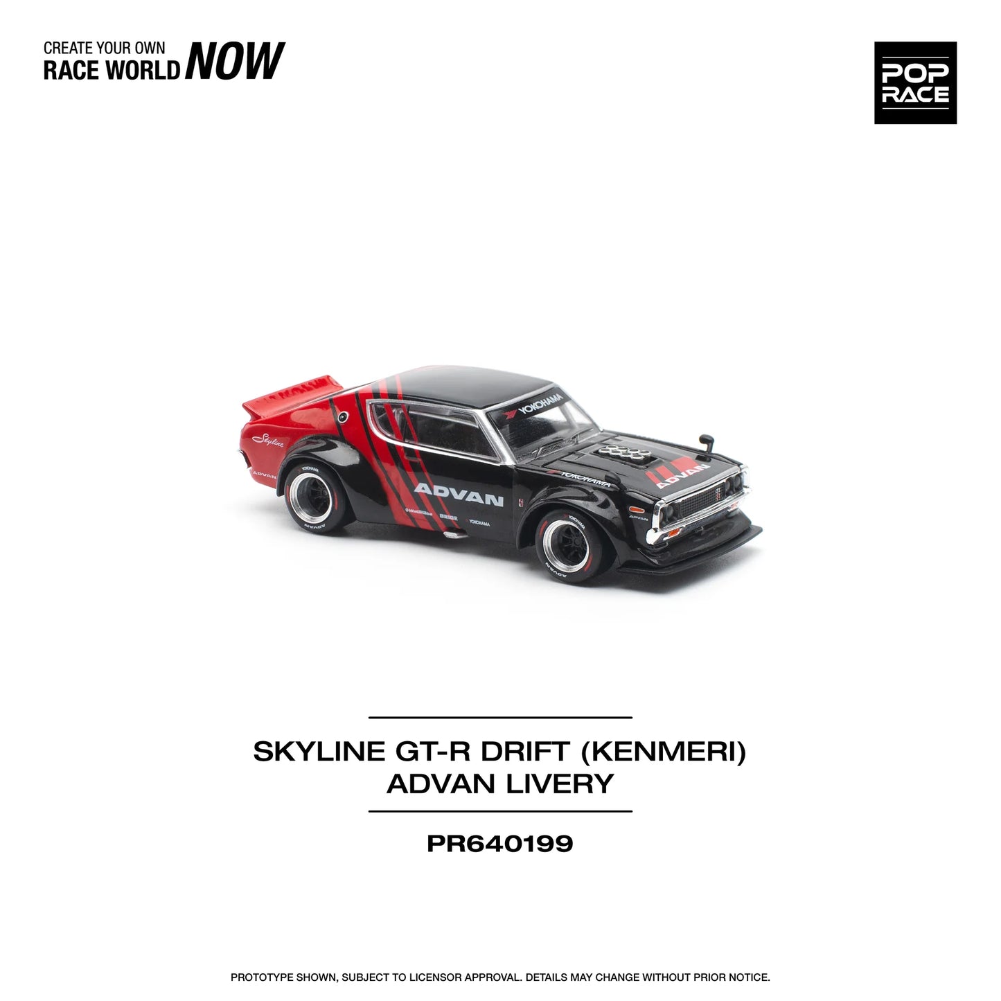 Nissan Skyline GT-R Drift Kenmeri (Advan Livery - Red/Black)
