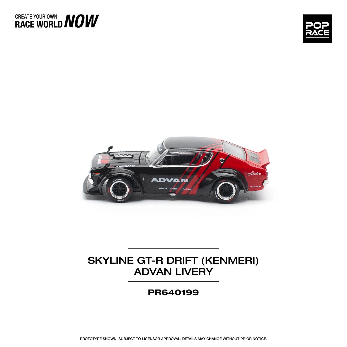 Nissan Skyline GT-R Drift Kenmeri (Advan Livery - Red/Black)