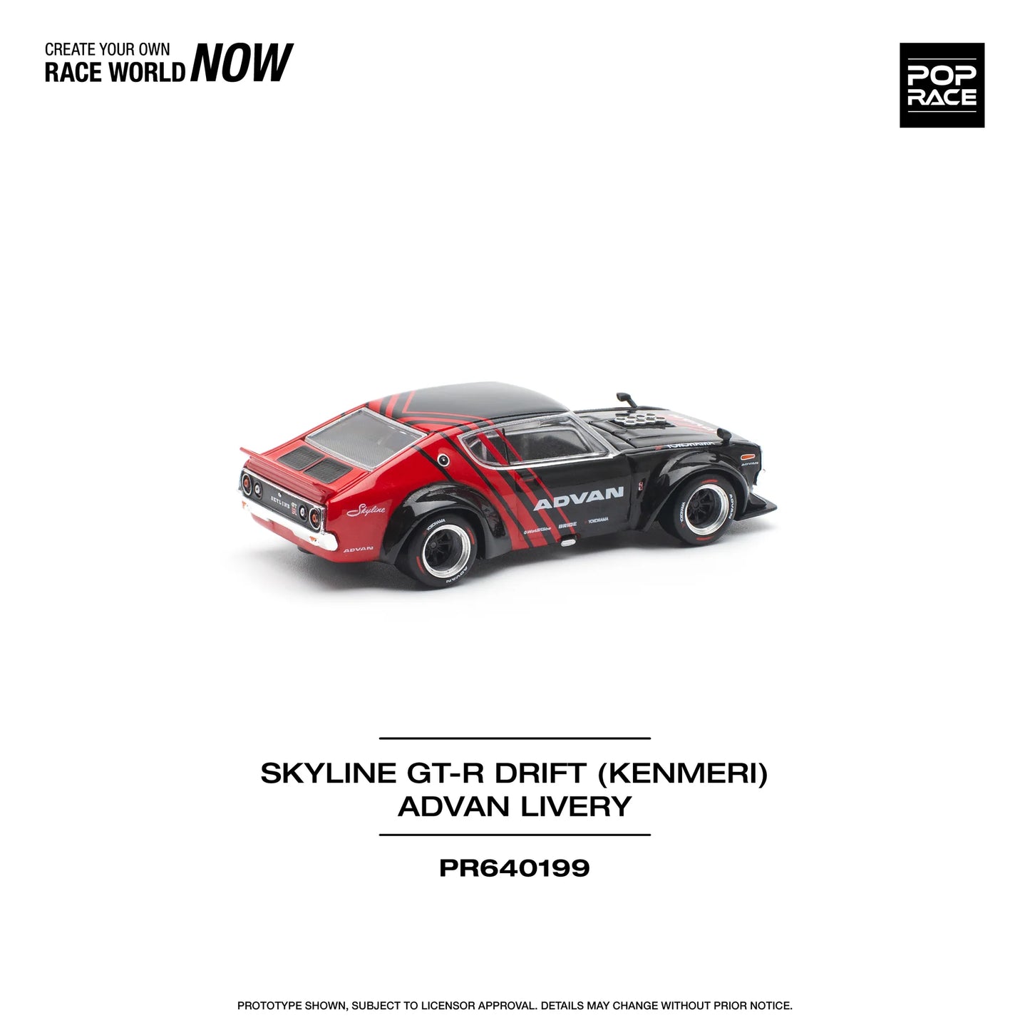 Nissan Skyline GT-R Drift Kenmeri (Advan Livery - Red/Black)