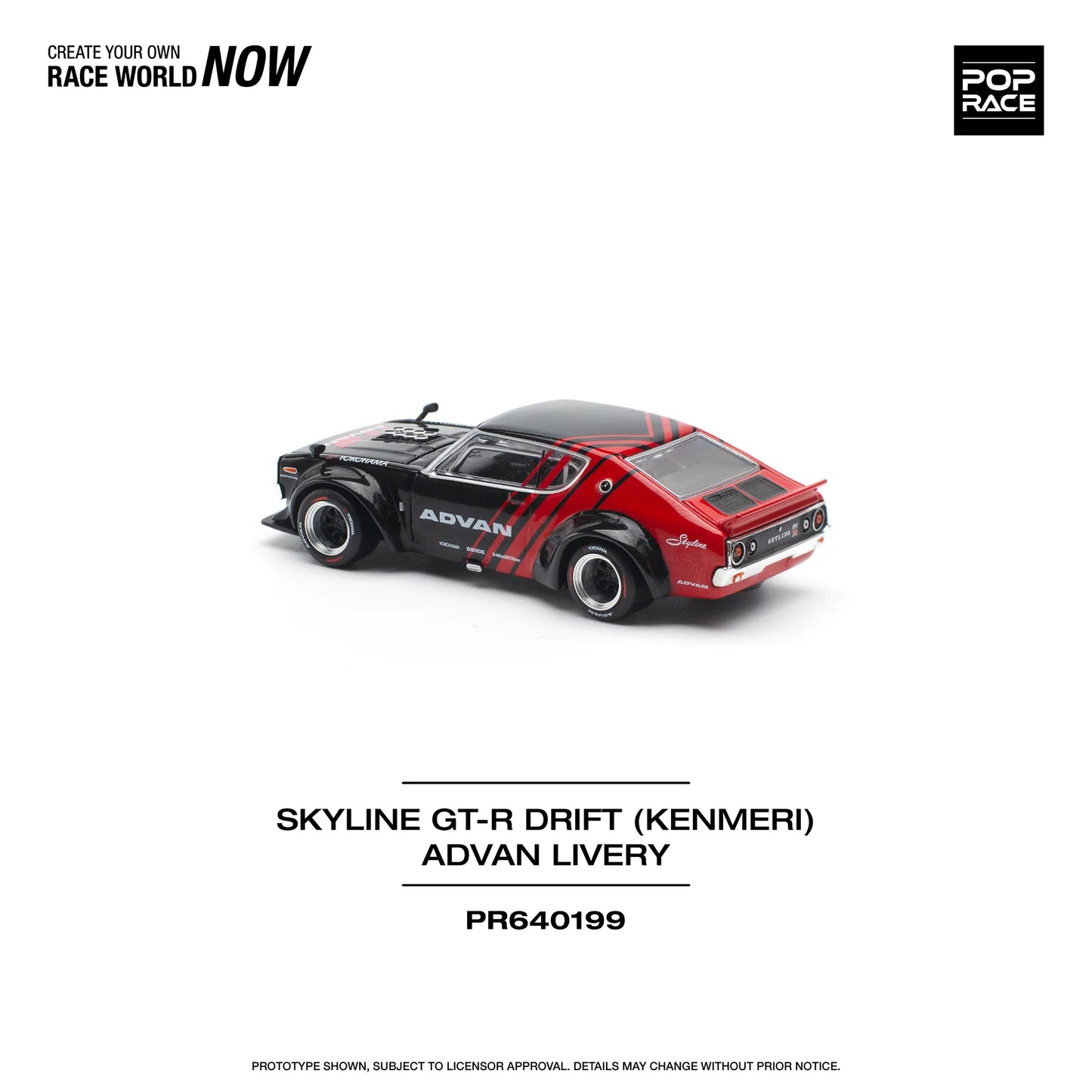 Nissan Skyline GT-R Drift Kenmeri (Advan Livery - Red/Black)