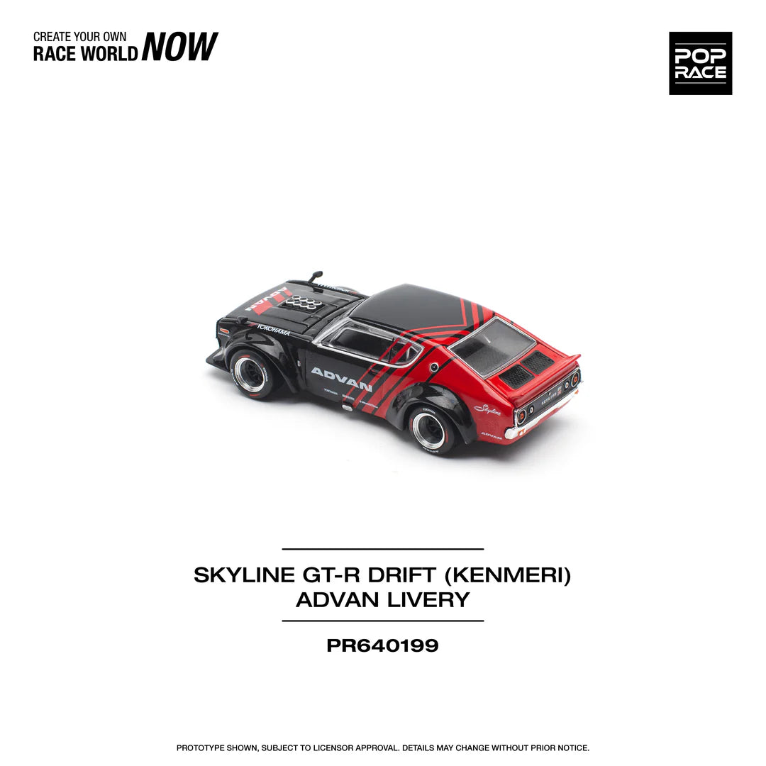 Nissan Skyline GT-R Drift Kenmeri (Advan Livery - Red/Black)