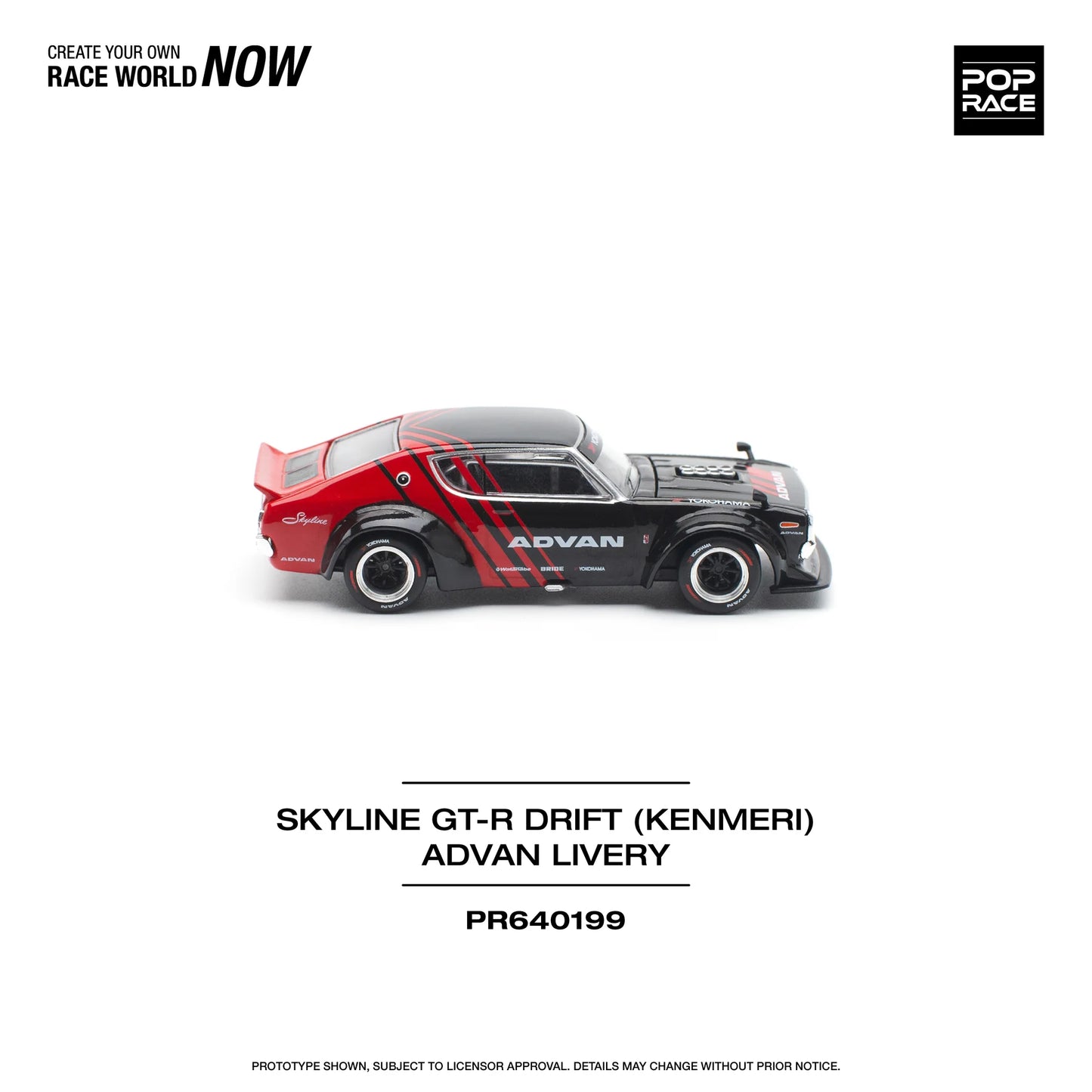 Nissan Skyline GT-R Drift Kenmeri (Advan Livery - Red/Black)