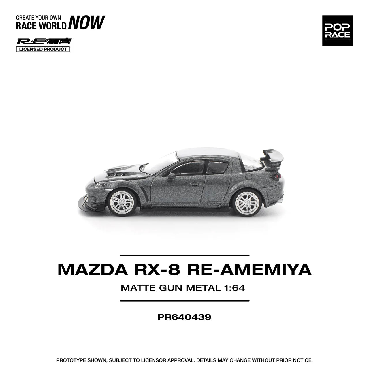 ELŐRENDELÉS - #PR640439 - Mazda RX-8 RE-AMEMIYA (Gun Metal)