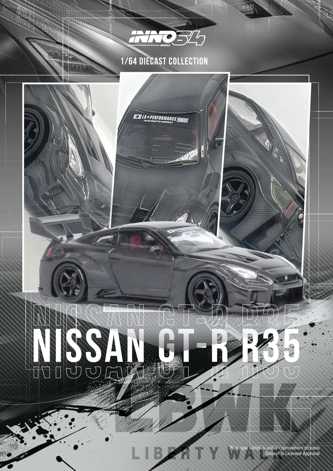 Nissan GT-R (R35) LBWK Super Silhouette 35GT-RR in Full Carbon
