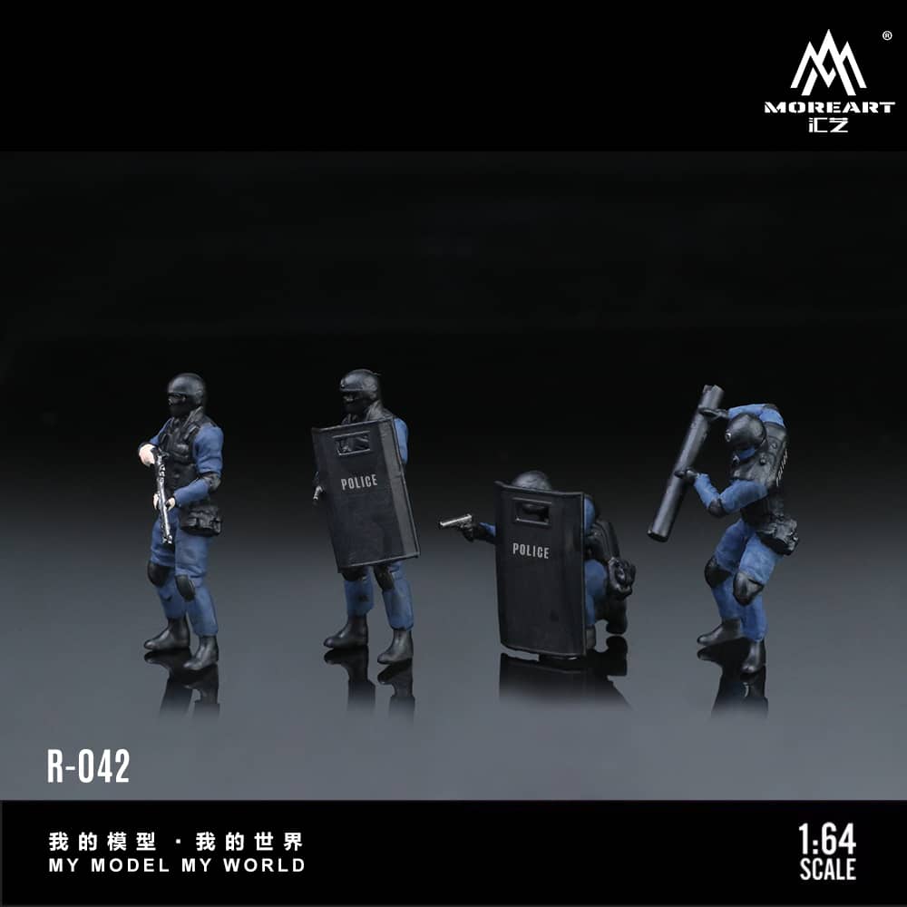 Resin Model Armed Police Doll E Set Set Of 4 Figures 2