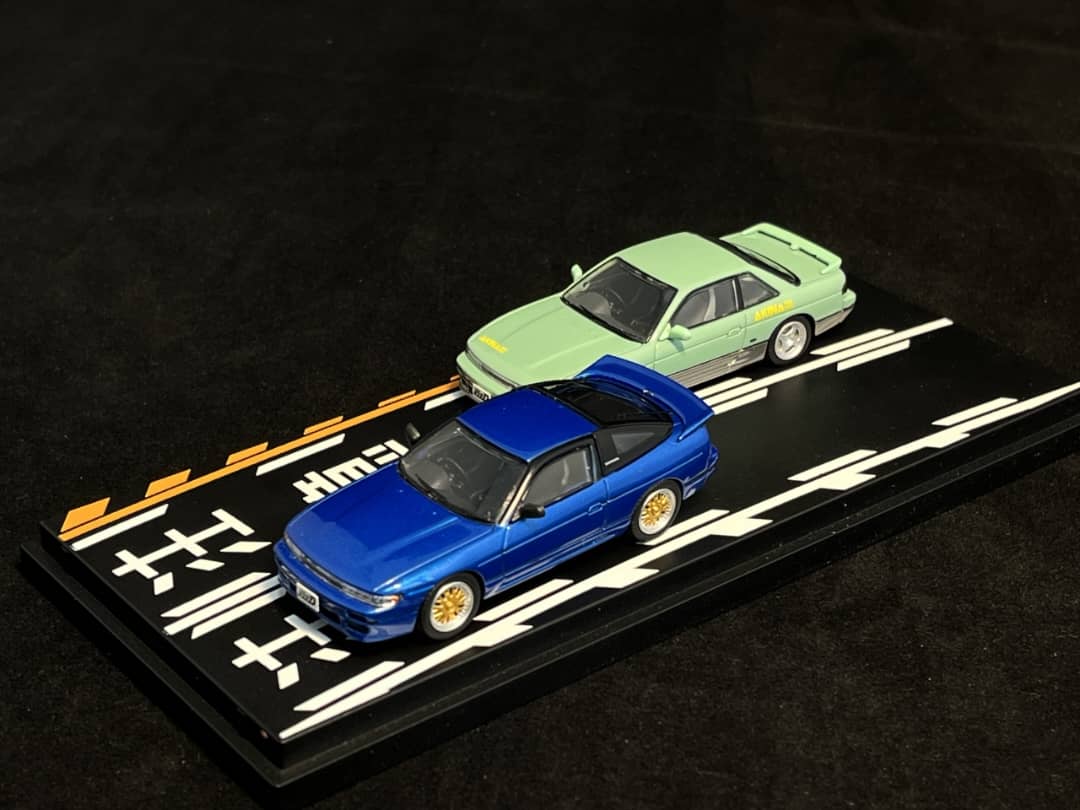 Modelers - Initial D Series - Sileighty Kék(Sil80) + Silvia K's S13 Zöld