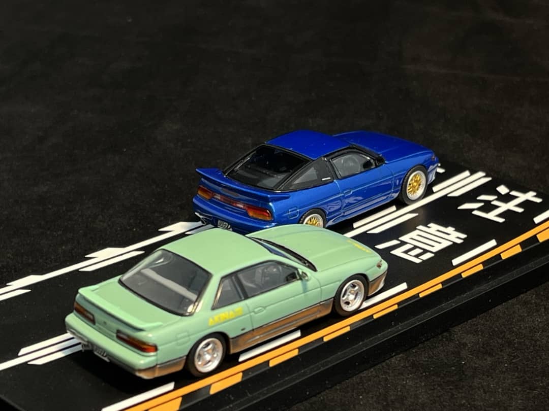 Modelers - Initial D Series - Sileighty Kék(Sil80) + Silvia K's S13 Zöld