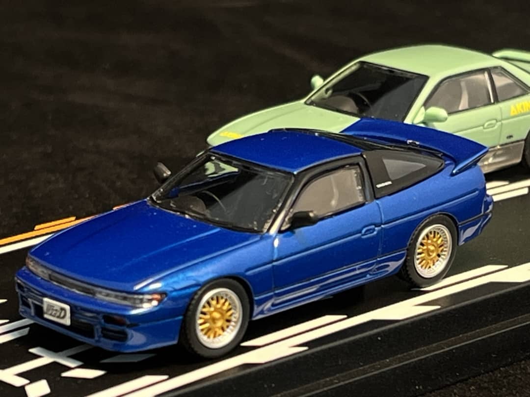 Modelers - Initial D Series - Sileighty Kék(Sil80) + Silvia K's S13 Zöld