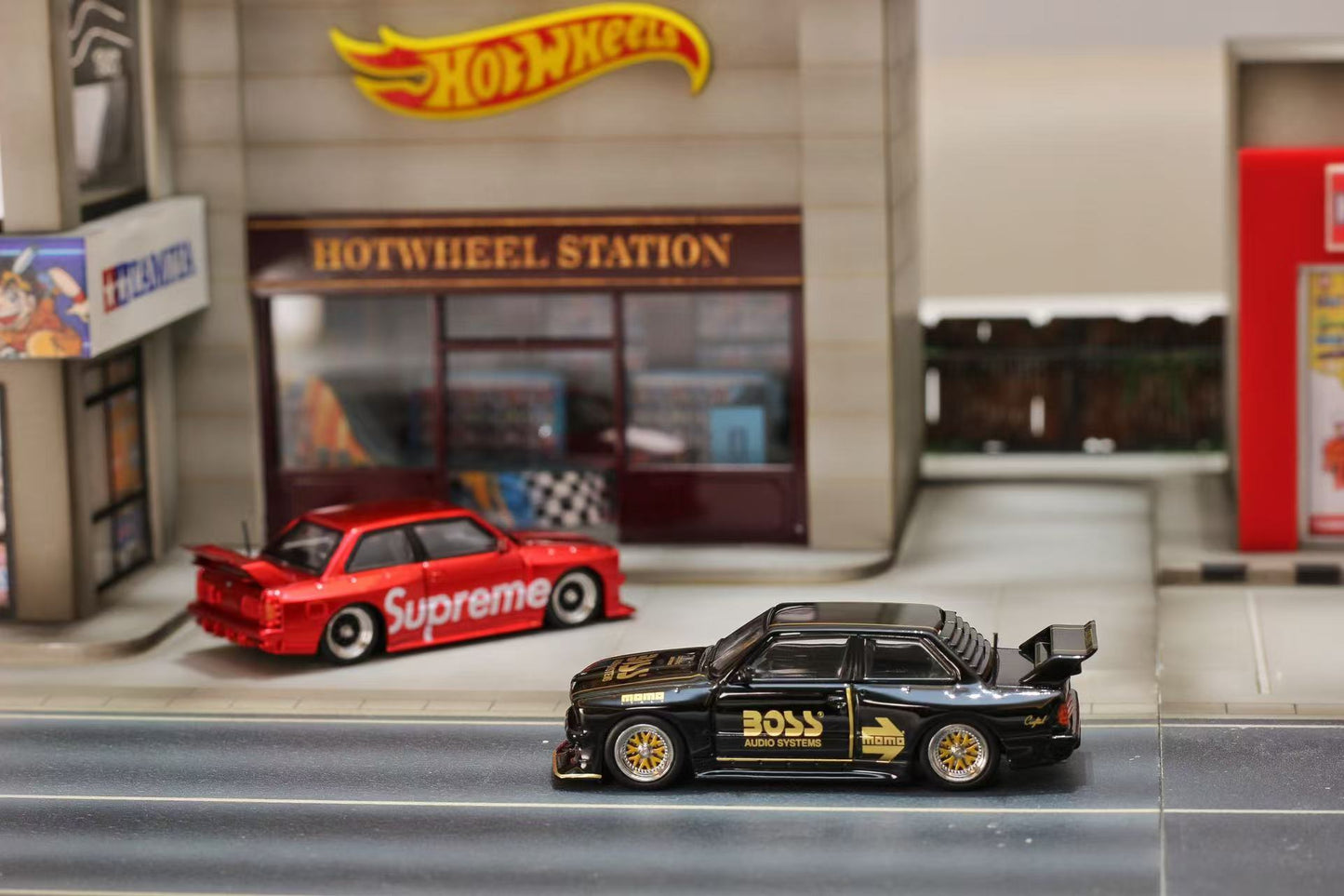 Street Warrior - BMW M3 E30 Black, Live to Offend Modified Chrome BOSS