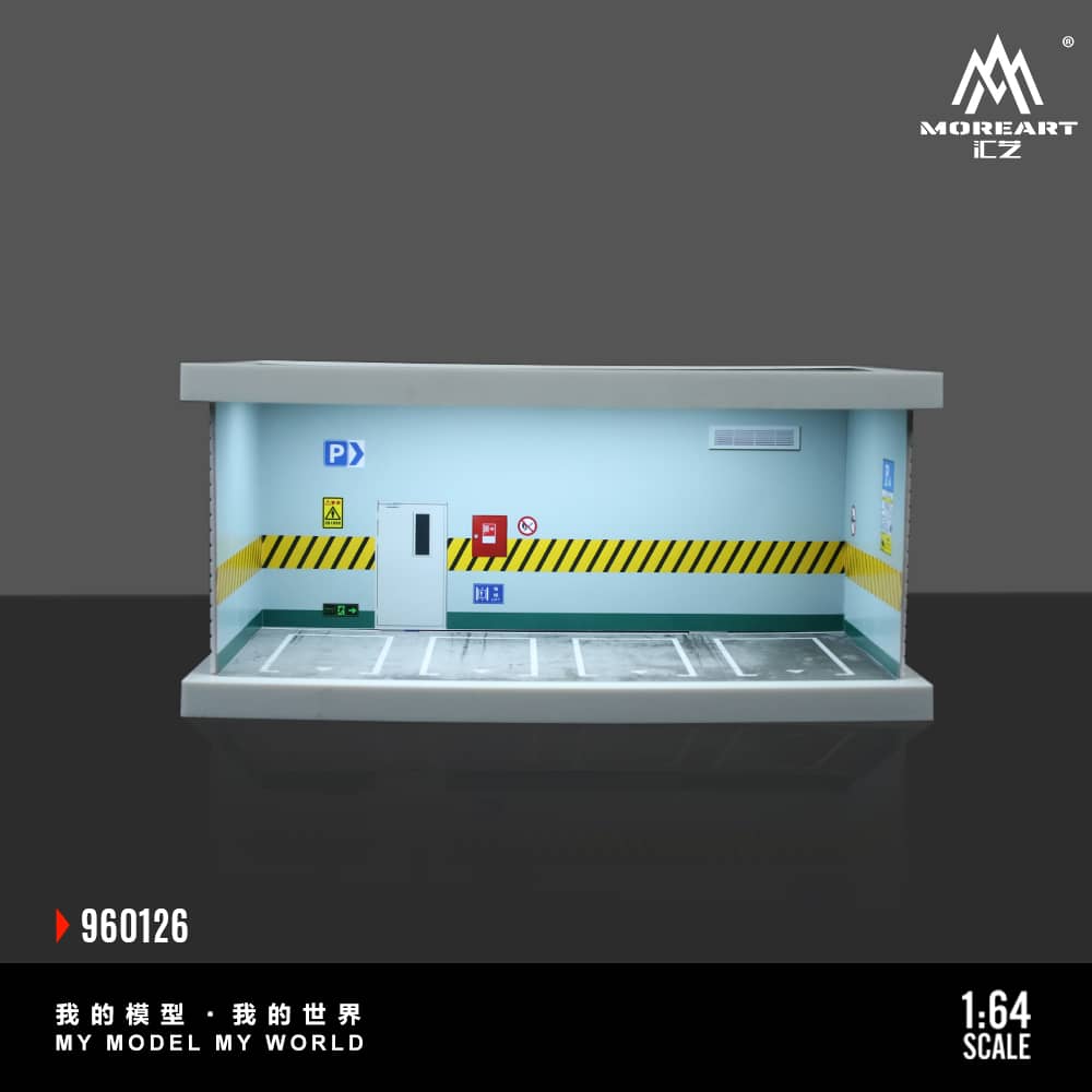 #MO960126 - Assembly Diorama ABS Underground Parking Lot Theme with LED Light B